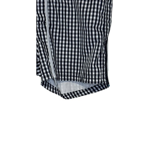 Sundek Men's Shorts Swimwear Lined Gingham Check Drawstring Trunks Navy White 30 - Picture 2 of 7